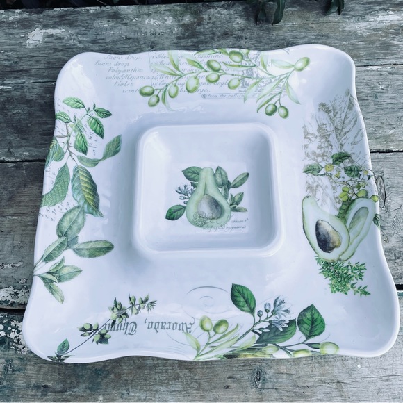 Michel Design Works Avacado melamine LARGE platter serving tray - Picture 1 of 10